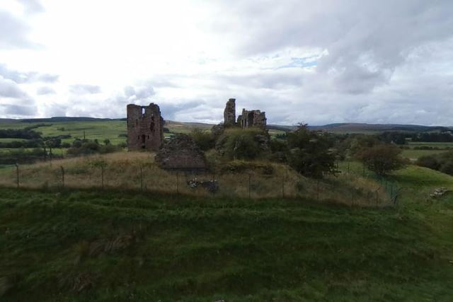 The ruined castle is said to be inhabited by the spectre of John Wilson, who was wrongly imprisoned and hanged there in the 16th century. It is claimed by locals that his groans and rattling chains can still be heard.