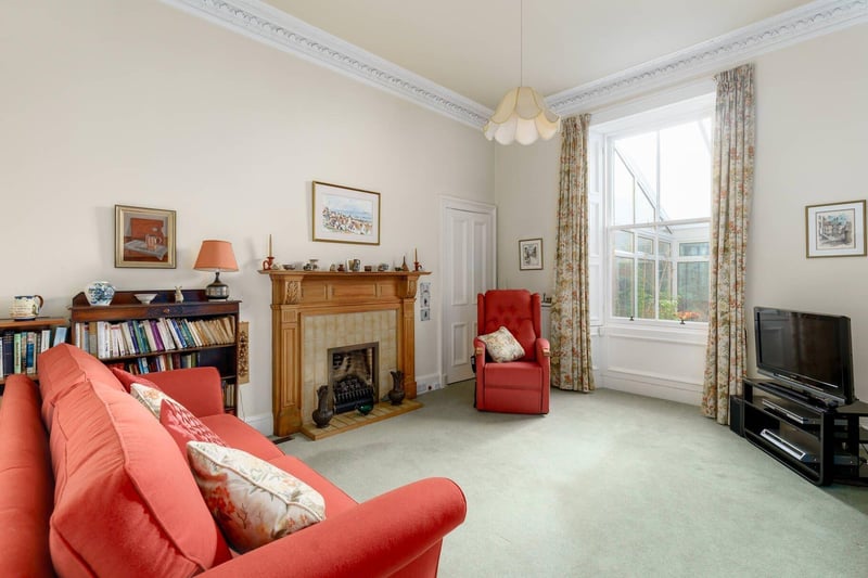 The family room is situated at the rear of the property.
