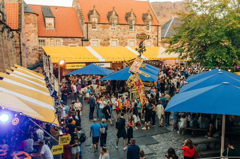 The Pleasance Courtyard will be packed with city's favourite bars and food vendors such as Pizza Geeks, Harajuku Kitchen, Smash & Stack and Mimi’s Bakehouse. The bustling area is a great spot to enjoy the festival come rain or shine, sitting under a canopy of umbrellas and stretch tents in the traditional cobbled courtyard.
