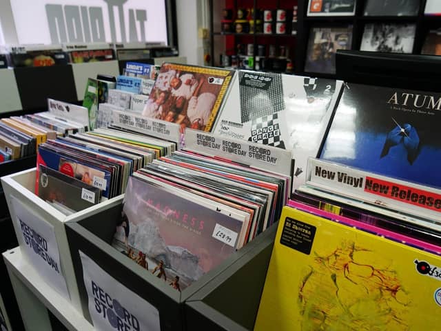 Picking up vinyl records, compact discs or t-shirts, which are displayed in order alphabetically and/or by genre, and putting them back in the wrong place will make it harder for other customers to find what they are looking for