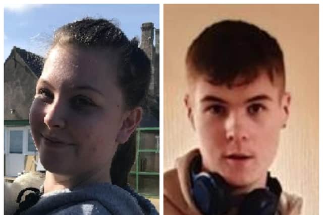 Natalie Anderson and Calib McMurchie, who have been reported missing from the Howdenhall and Moredun areas of Edinburgh
