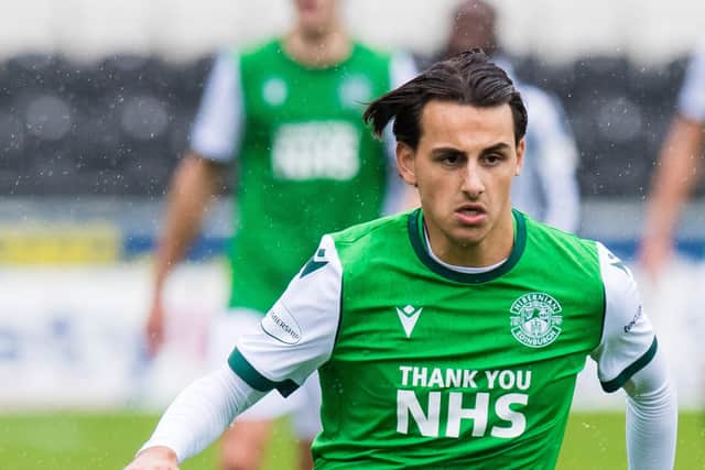 Ryan Shanley made his Hibs debut during the 3-0 win at St Mirren