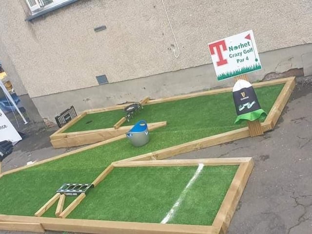 The Norhet Bar in Main Street, Davidson's Mains, have made the most out of their outdoor space with a crazy golf area as well as outdoor seating. What more could you ask for?