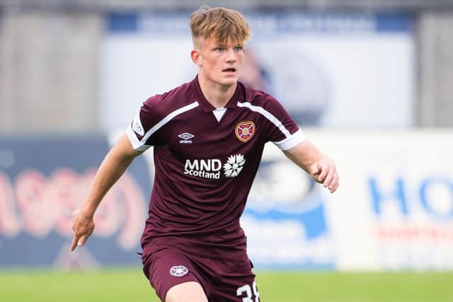 Hearts teenager Finlay Pollock is in good form the under-18s