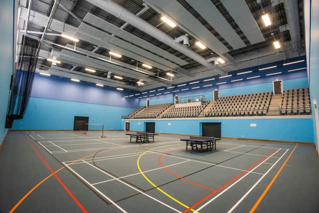 A look inside one of the sports halls at the centre
Picture: Chris Watt Photography