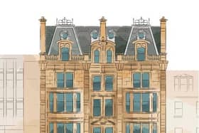 Drawing of 100 Princes Street hotel