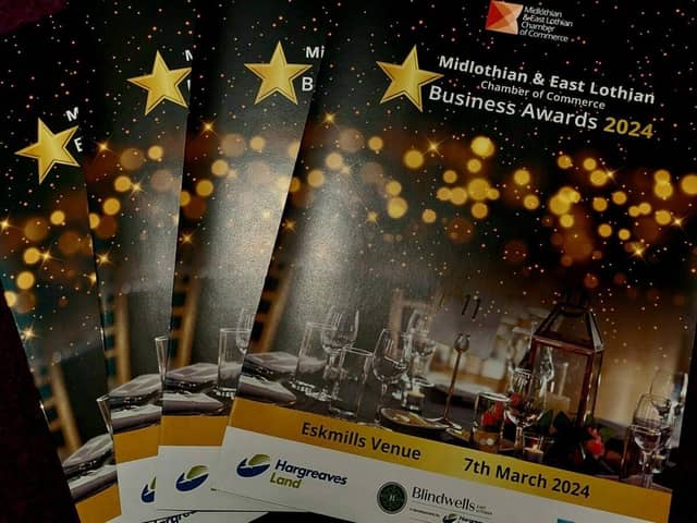 Brochure for the Midlothian and East Lothian Chamber business awards