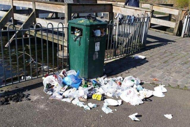 Overflowing litter bins are becoming a bigger problem