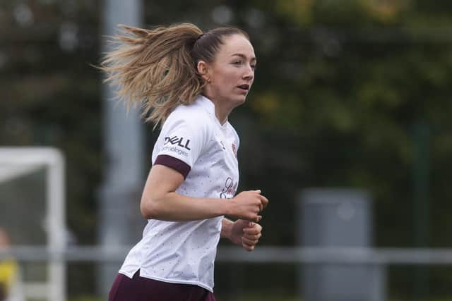 Hearts captain Georgia Hunter has signed a new one-year extension along with Monica Forsyth. Picture: SNS