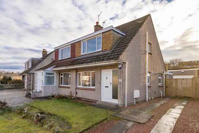 This three bedroom semi-detached property is on the market now at offers over £345,000.
