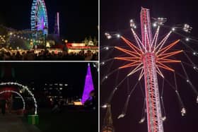 The Christmas markets at East and West Princes Street Gardens remain open, however The Starflyer (pictured on the right hand side) will remain closed this morning due to the adverse weather forecast