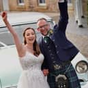 NHS nurses Sarah Hunter and Greg Turner got married at Eskmills Venue. Picture: Tony Marsh Photography