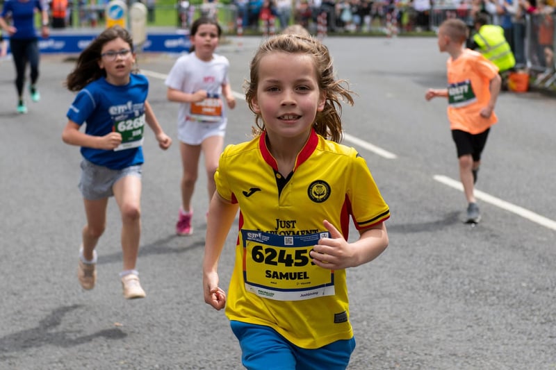 Young runners enjoyed the junior races at the Edinburgh Marathon Festival on Saturday.
