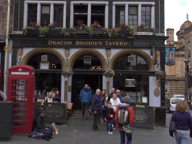 This tavern is so haunted it's even named after a local ghost.
Deacon William Brodie was a respected Edinburgh citizen but by night was the leader of a gang of robbers. He excessively drank, gambled and was known to be sexually promiscuous. When he was finally caught and hanged he tried to bribe the hangman to help him escape, it didn't work and his ghost is said to roam the royal mile outraged.