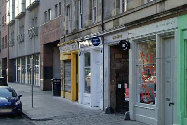 Kilted Donuts at 23 Grassmarket. Staff say the incident took place over the weekend
