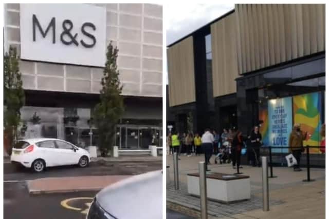 M&S along with Primark reopened at Fort Kinnaird today