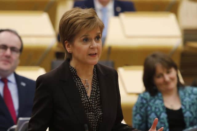 First Minister Nicola Sturgeon has announced the postcode finder.