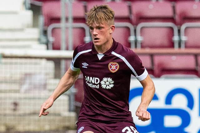 Finlay Pollock is back training with the Hearts first team after injury.