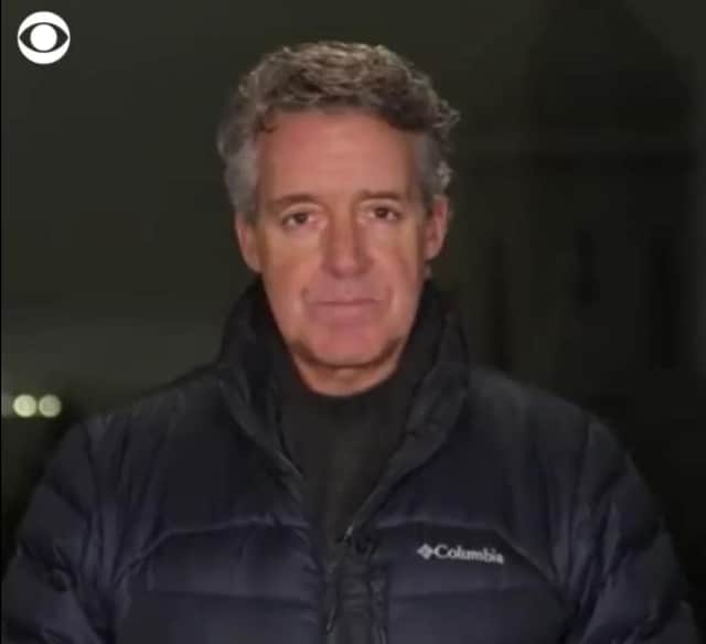 CBS News correspondent Charlie D'Agata has just finished a live report on Wednesday night.