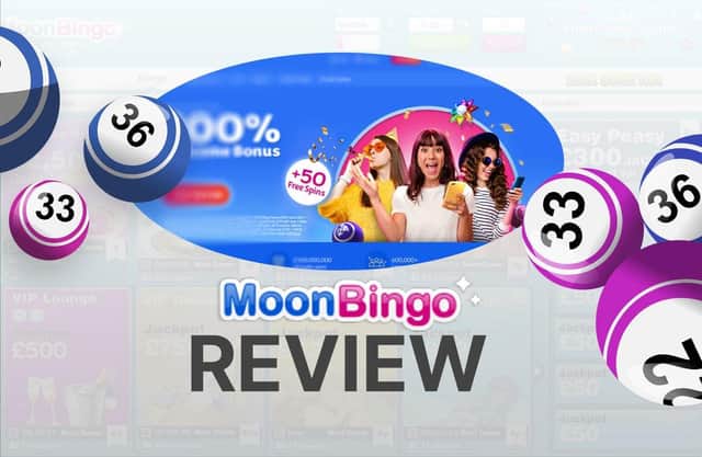 Moon BIngo review - bonuses, bingo games, and more. Image – supplied.