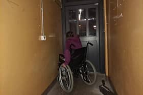'Prisoner in my own home' - Melanae Kenny trying to open heavy security door