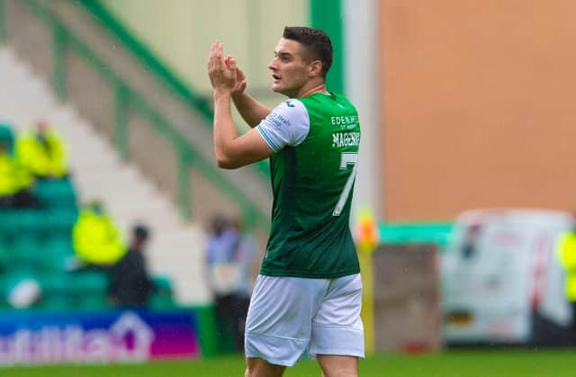 Hibs midfielder Kyle Magennis has been backed to win a Scotland cap (Photo by Ross Parker / SNS Group)