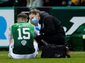 Hibs' Kevin Nisbet is currently out with an ACL injury. (Photo by Ross Parker / SNS Group)
