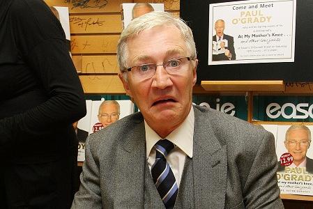 Paul O'Grady signs copies of his book "At My Mother's Knee" in Easons, O'Connell Street on November 15, 2008 in Dublin, Ireland.  (Photo by Phillip Massey/FilmMagic)