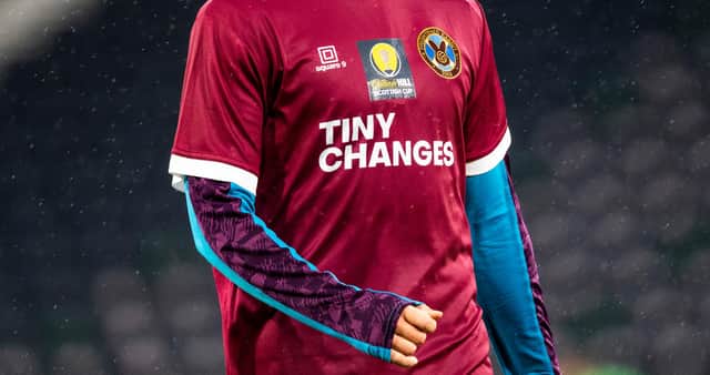 Hearts will again wear Tiny Changes shirts at the Scottish Cup final.