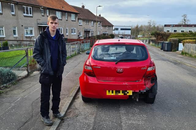 Brandon Mclaughlin heartbroken over the smashed up car