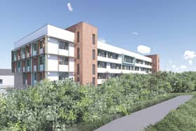 An artist's impression of the new Wester Hailes High School.  Image: City of Edinburgh Council.