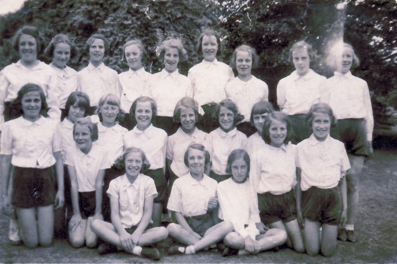 Hasland Hall netball team (1941-42) sent in by Mrs Doreen Renow