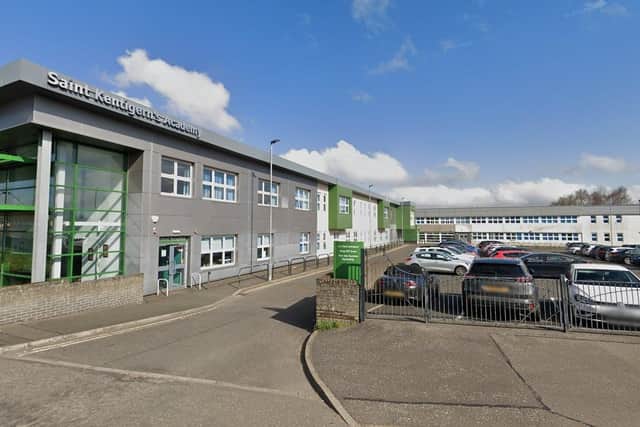Police said a 14-year-old boy died in an “isolated incident” at St Kentigern’s Academy in Blackburn, West Lothian, on Tuesday.