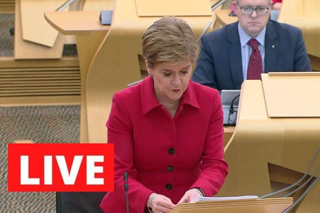 Follow The Scotsman’s live blog here as the First Minister Nicola Sturgeon gives an update on the Covid situation in Scotland at Parliament today.