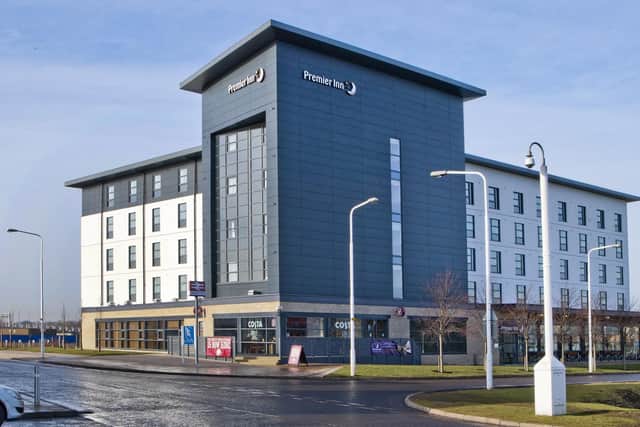 Premier Inn has one of the UK's largest hotel estates, including this establishment at Edinburgh Park on the outskirts of the capital. Picture: Premier Inn/PA
