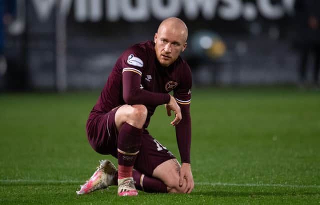 Hearts striker Liam Boyce is on the way back from injury.
