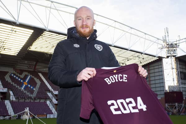 Liam Boyce agreed a new contract with Hearts which runs until the summer of 2024. Picture: SNS