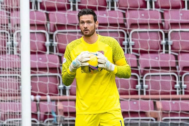 Craig Gordon in action for Hearts. (Photo by Ross MacDonald / SNS Group)