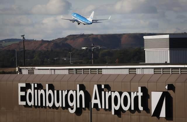 She was caught at Edinburgh airport with the suitcase full of cannabis