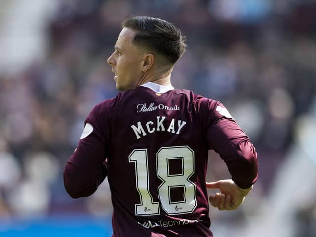 Barrie McKay is back from injury to help Hearts domestically and in Europe. Pic: SNS