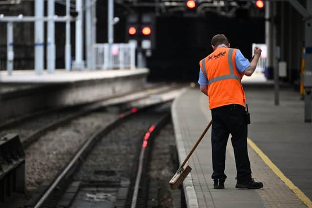 Railway strikes have seen services cut dramatically across the UK (Picture: Jeff J Mitchell/Getty Images)