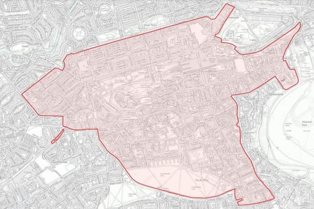 Map showing boundary of Low Emission Zone