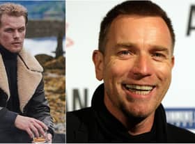 Outlander star Sam Heughan, left, and Trainspotting actor Ewan McGregor, right.