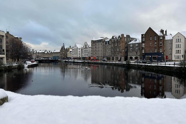 The Shore in Leith was looking particularly magical on Saturday morning