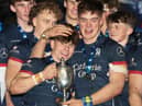 Merchiston Castle celebrate winning the U18 Schools Cup Final against Edinburgh Academy at BT Murrayfield. Picture: Paul Devlin / SNS