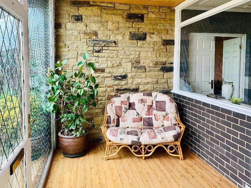 The entrance porch.