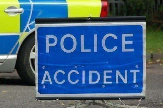 A man and woman have been taken to hospital after a crash on the A1