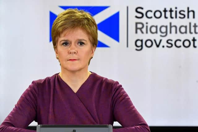Ms Sturgeon said: “I want to take a moment to acknowledge the dreadful news from Croydon in South London of a police officer being shot dead." (Photo by Andy Buchanan - WPA POOL/Getty Images)