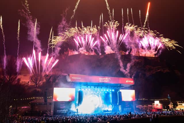 An open-air concert is usually staged in Princes Street Gardens in Edinburgh on Hogmanay. Picture: Roberto Ricciuti