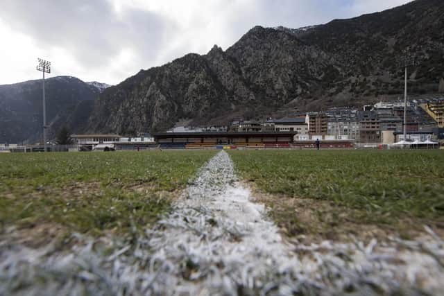 A general view of the Estadi Comunal, where Hibs will take on Inter Club d'Escales. Picture: Craig Foy / SNS Group
